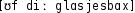 Grafik mit phonetischer Transkription des Belegs