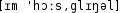 Grafik mit phonetischer Transkription des Belegs