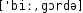 Grafik mit phonetischer Transkription des Belegs