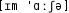 Grafik mit phonetischer Transkription des Belegs