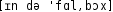 Grafik mit phonetischer Transkription des Belegs