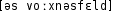 Grafik mit phonetischer Transkription des Belegs