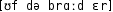 Grafik mit phonetischer Transkription des Belegs
