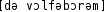 Grafik mit phonetischer Transkription des Belegs