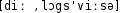 Grafik mit phonetischer Transkription des Belegs