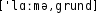 Grafik mit phonetischer Transkription des Belegs