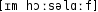 Grafik mit phonetischer Transkription des Belegs
