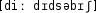 Grafik mit phonetischer Transkription des Belegs