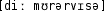 Grafik mit phonetischer Transkription des Belegs