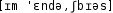 Grafik mit phonetischer Transkription des Belegs