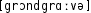 Grafik mit phonetischer Transkription des Belegs