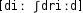 Grafik mit phonetischer Transkription des Belegs