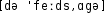 Grafik mit phonetischer Transkription des Belegs