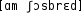 Grafik mit phonetischer Transkription des Belegs
