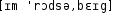 Grafik mit phonetischer Transkription des Belegs
