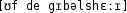 Grafik mit phonetischer Transkription des Belegs