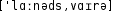 Grafik mit phonetischer Transkription des Belegs