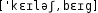 Grafik mit phonetischer Transkription des Belegs