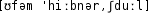 Grafik mit phonetischer Transkription des Belegs