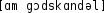 Grafik mit phonetischer Transkription des Belegs