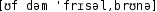 Grafik mit phonetischer Transkription des Belegs