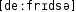 Grafik mit phonetischer Transkription des Belegs
