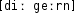 Grafik mit phonetischer Transkription des Belegs