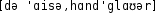 Grafik mit phonetischer Transkription des Belegs
