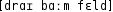 Grafik mit phonetischer Transkription des Belegs