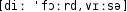 Grafik mit phonetischer Transkription des Belegs