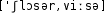 Grafik mit phonetischer Transkription des Belegs