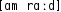 Grafik mit phonetischer Transkription des Belegs