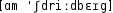Grafik mit phonetischer Transkription des Belegs