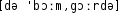 Grafik mit phonetischer Transkription des Belegs