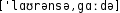 Grafik mit phonetischer Transkription des Belegs