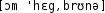 Grafik mit phonetischer Transkription des Belegs
