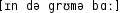 Grafik mit phonetischer Transkription des Belegs