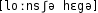Grafik mit phonetischer Transkription des Belegs