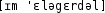 Grafik mit phonetischer Transkription des Belegs