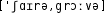Grafik mit phonetischer Transkription des Belegs