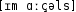 Grafik mit phonetischer Transkription des Belegs