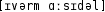 Grafik mit phonetischer Transkription des Belegs