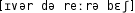 Grafik mit phonetischer Transkription des Belegs