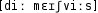 Grafik mit phonetischer Transkription des Belegs