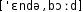 Grafik mit phonetischer Transkription des Belegs