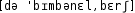 Grafik mit phonetischer Transkription des Belegs