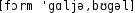 Grafik mit phonetischer Transkription des Belegs