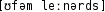 Grafik mit phonetischer Transkription des Belegs
