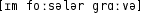 Grafik mit phonetischer Transkription des Belegs