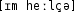 Grafik mit phonetischer Transkription des Belegs